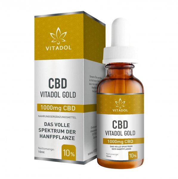 Vitadol Gold Vollspektrum CBD-Öl 1000mg CBD